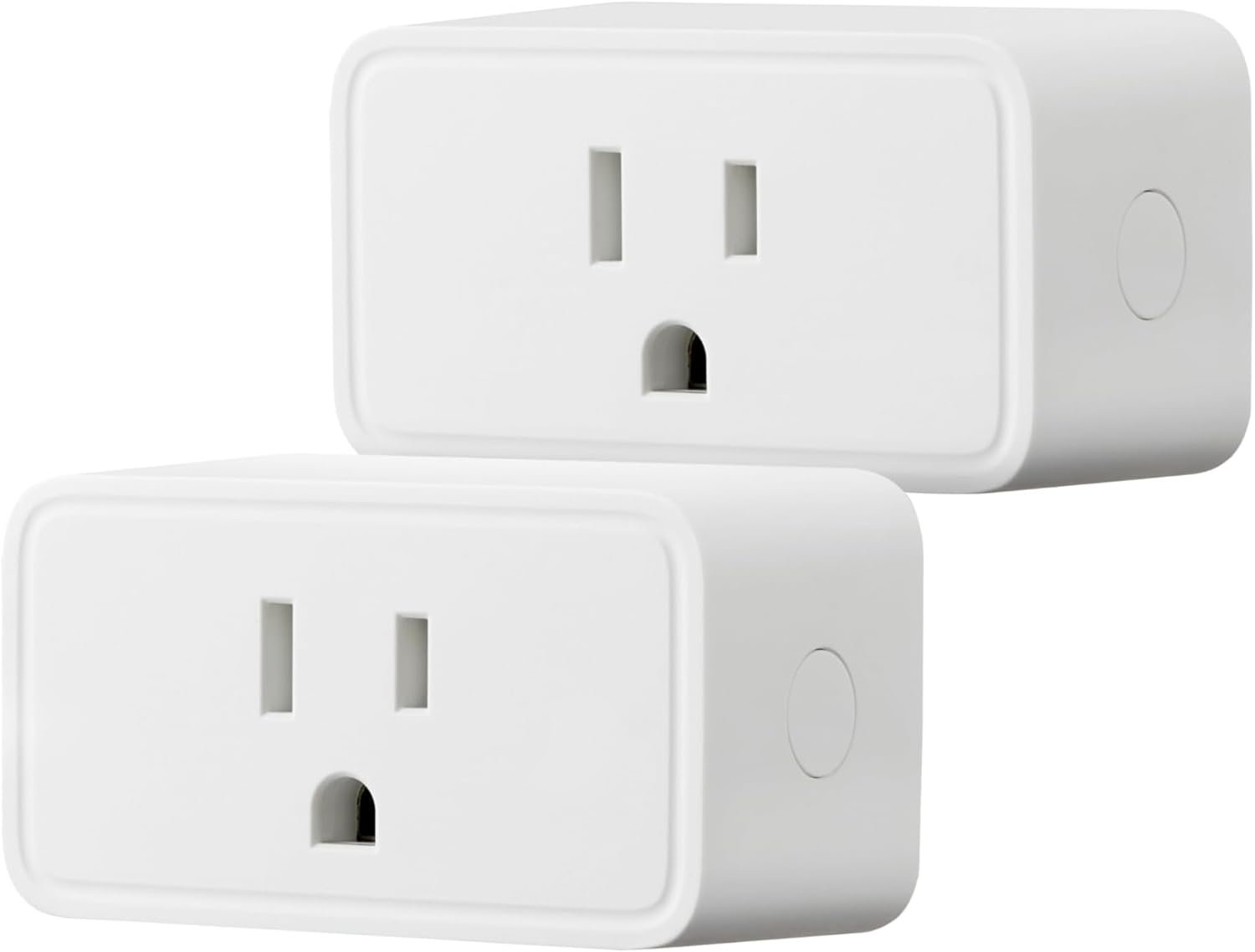 Amazon Basics Smart Plug, Works with Alexa Only, 2.4 GHz Wi-Fi, No Hub Required, 2 Pack, White
