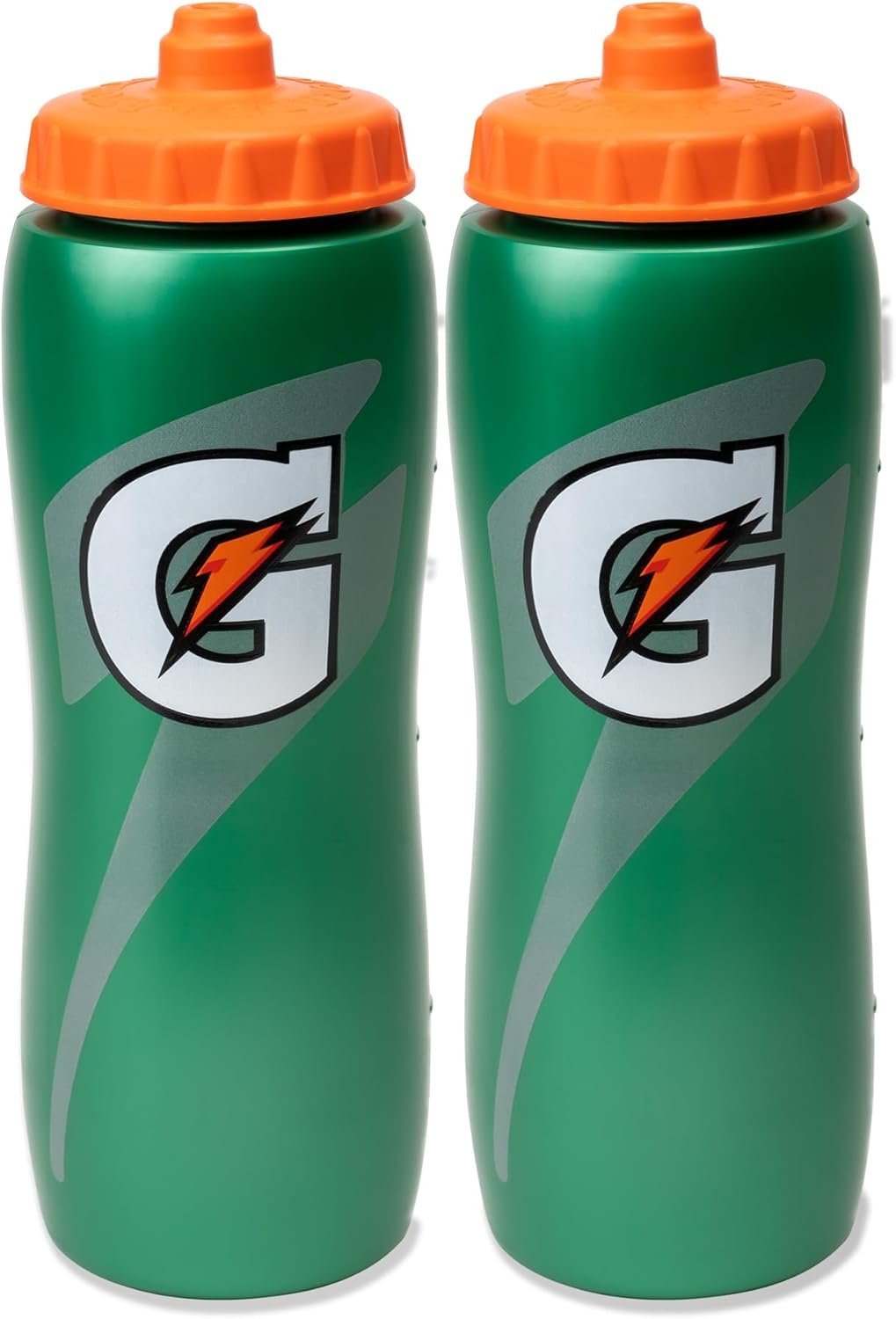Gatorade 32 Oz Squeeze Water Sports Bottle – Pack of 2 – New Easy Grip Design